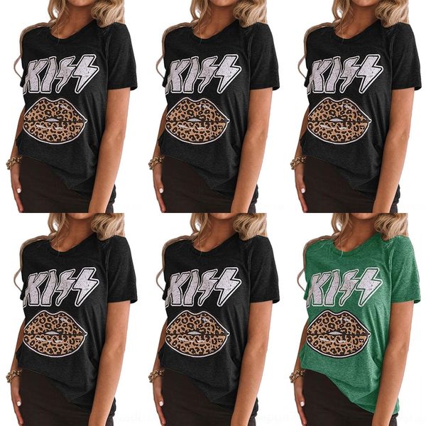 

5z8r crystal solid t skull set shirts summer basic mens tiger t-shirt casual punk letter tee clothing black white short sl