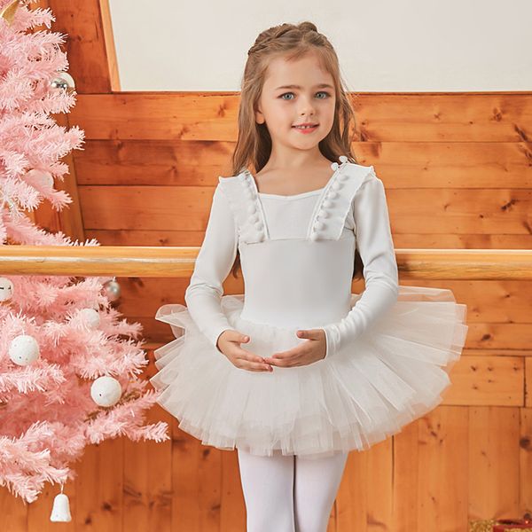 

2021 tulle ballet dance dress for girls fairy professional tutu dance costume kids gymnastics leotard ballerina clothes jl1336, Black;red