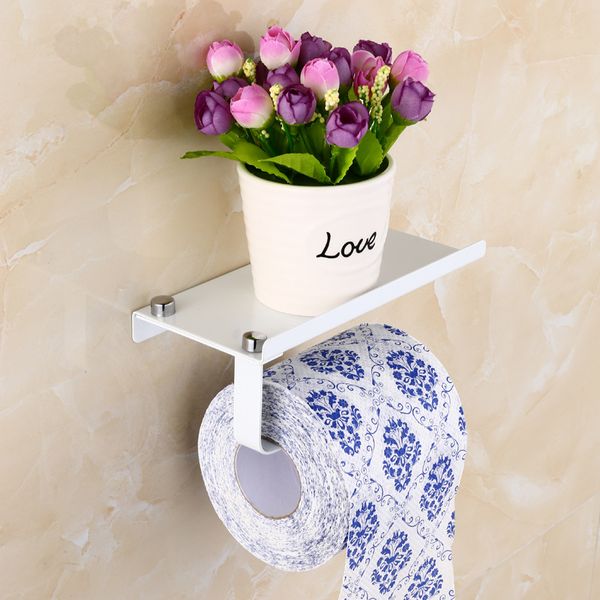 

2021 304 stainless steel roll paper holder toilet cell phone rack tissue box toilet toilet paper holder paper towel holder punch
