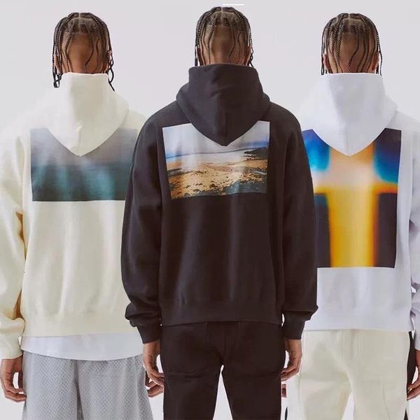 

fog essentials black/white popular logo autumn/winter ins web celebrity same style high street double letter loose casual hooded