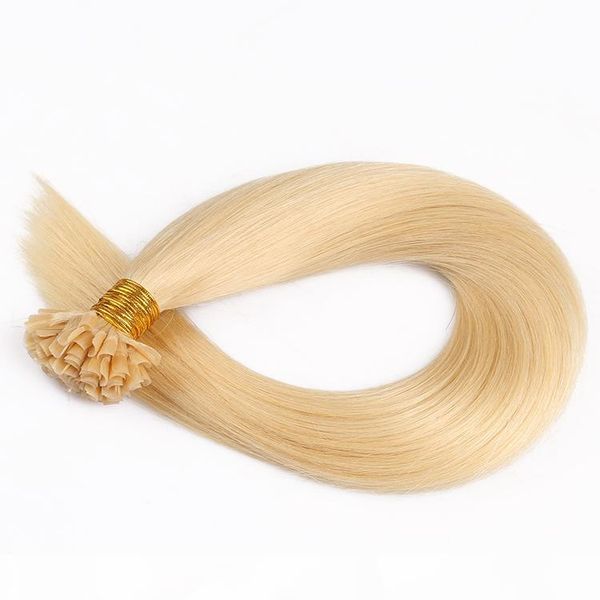 

elibess hair -keratin nail u tip extensions color 613, Black