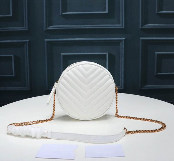 

brand designer fashion v-shaped quilted round luxury vinyle shoulder bag pattern women's chain bags crossbody bag ree shi dllu, Red;black