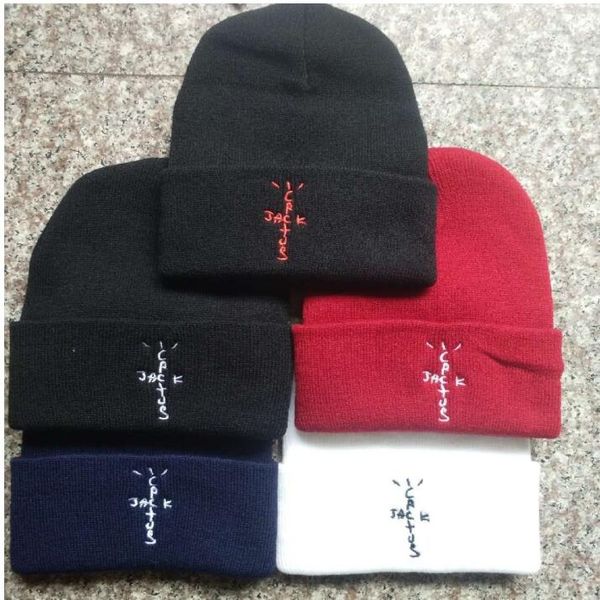

2020 new cactus jack knitted cap travis scott autumn and winter hat astroworld warm hat, Blue;gray