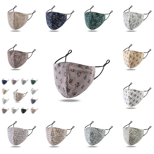 

with dhl shipping reusable face mask adjustable ear loops washable breathable floral masks cotton cloth mouth cove oraht