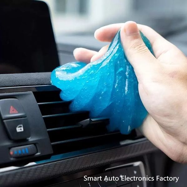 Gel per la pulizia degli interni dell'auto, detergente per polvere magica, slime, 160 g, per prese d'aria automobilistiche, tastiera del computer, computer portatili, fotocamere per PC, dettagli per la rimozione dello sporco, colla, strumenti per la pulizia.