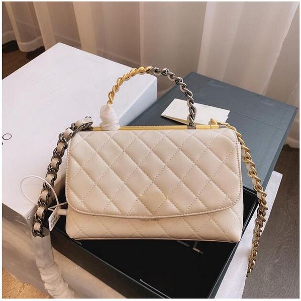 

quality new luxury women's designer shoulder bag handbag fashion diagonal bag genuine leather rhombus handbag 01