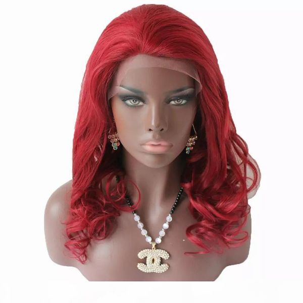

red lace front wig human hair brazilian virgin body wave glueless red full lace wigs for women baby hair, Black;brown