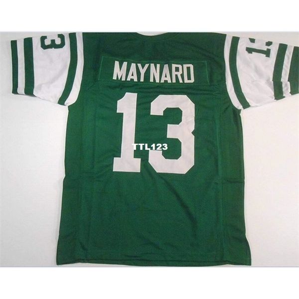 

3421 don maynard #13 sewn stitched retro jersey full embroidery jersey size s-4xl or custom any name or number jersey, Black