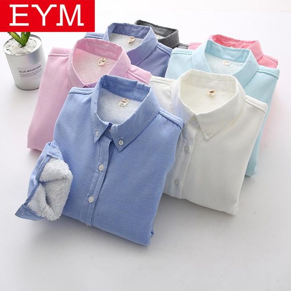 

women's jackets 2021 winter warm women clothes velvet thicker jacket simple solid color shirt style fleece coat female casual outerwear, Black;brown