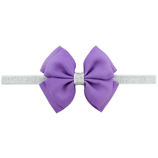 

1 piece sweet color kids bow headband silver ribbon bows with thin hairband pgraphy props girls bow tiara headwrap 724 q sqcmnk