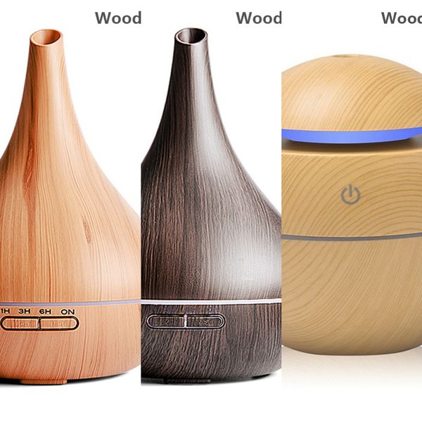 

400 мл ароматерапии эфирное масло диффузор древесины зерна пульт дистанционного управления ультразвуковая xiaomi mijia воздушный увлажнитель