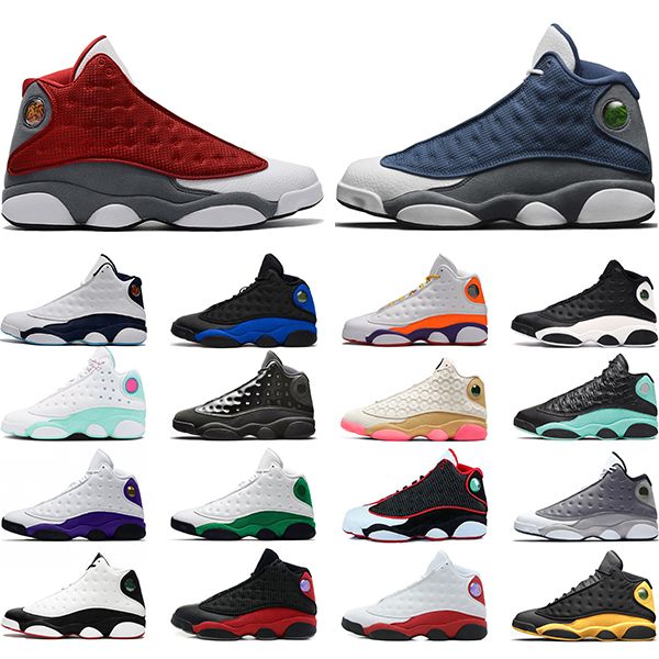 

2021 jumpman men basketball shoes 13 13s red flint dark powder blue hyper royal playground he got game mens trainers sports sneakers
