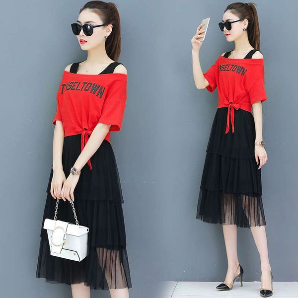 

suspender dress 2019 new women's fashion in spring and autumn, Black;gray