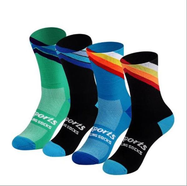 

sports socks cycling breathable road bicycle racing running, Black