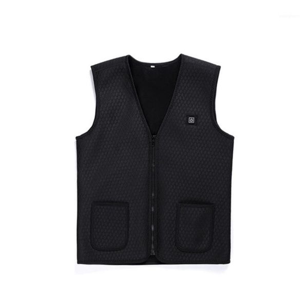 

outdoor t-shirts usb heater hunting vest heated jacket heating winter clothes men thermal sleeveless hiking climbing1, Gray;blue