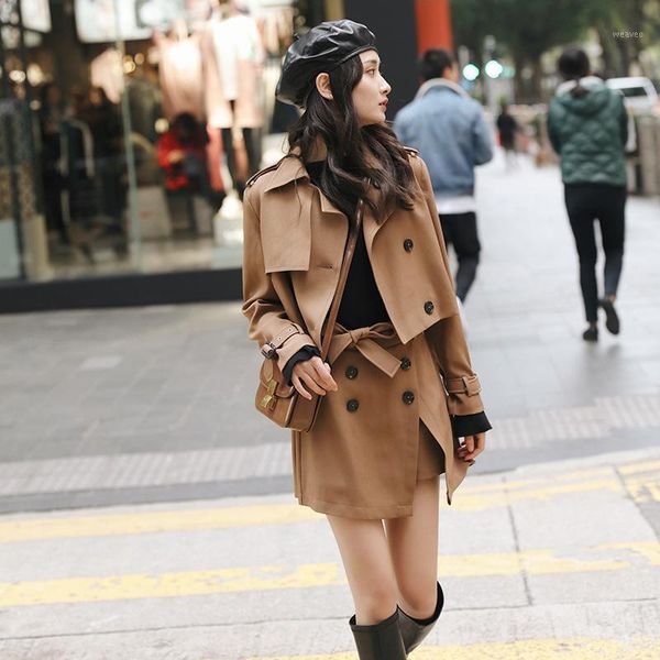 

ubei2018 new autumn korean women's long sleeve short style jacket loose short a-line skirt two-piece set1, Gray