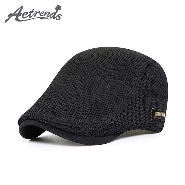 

aetrends] men's flat cap newsboy caps winter gastby ivy knitted hats british western gatsby berets z-10135 201216, Blue;gray