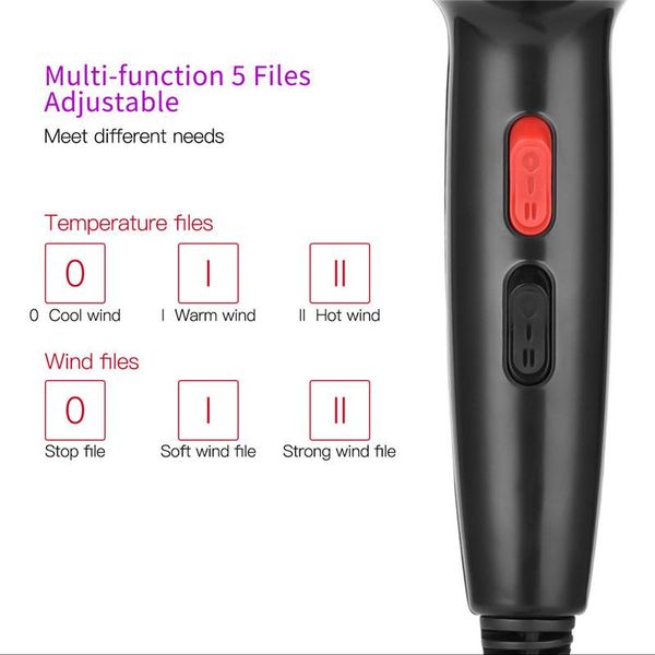 

2200w professional hair dryer high power blow dryer travel home use and cold air hairdryer hairdressing styling tools p42 h bbyroi