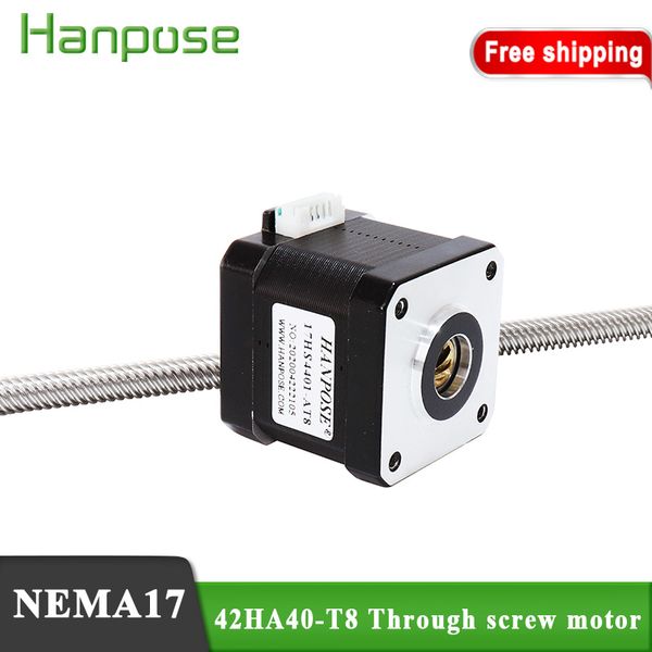 

nema17 through type screw body torque 42ha40-t8*8 linear screw stepping motor length 300mm for motor in automatic feeder