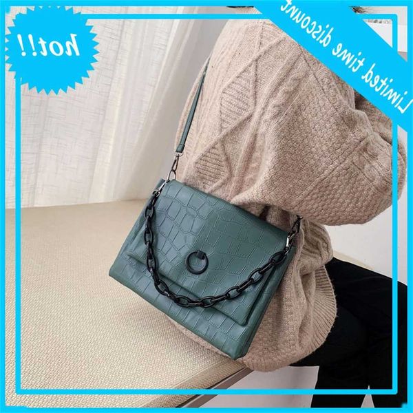 

vintage stone pu leather envelope women crossbody 2020 new chain handbags ladies shoulder messenger bags female purses 003