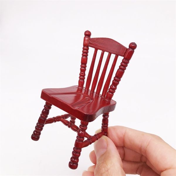 

1: 12 mini doll house dollhouse furniture accessories pocket chair exquisite wooden chair p handmade design crsm