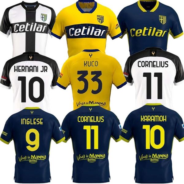

parma calcio soccer jersey home over tarth darmian gervinho inglese kuco karamoh cornelius джорки uomini униформа футбольные рубашки 2020 20, Black
