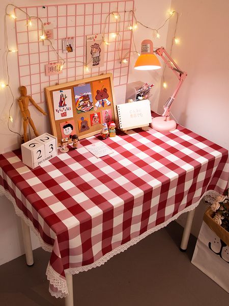 

ins wind tablecloth desk student dormitory computer japanese style anti scald oil wash waterproof girl heart lovely table mat