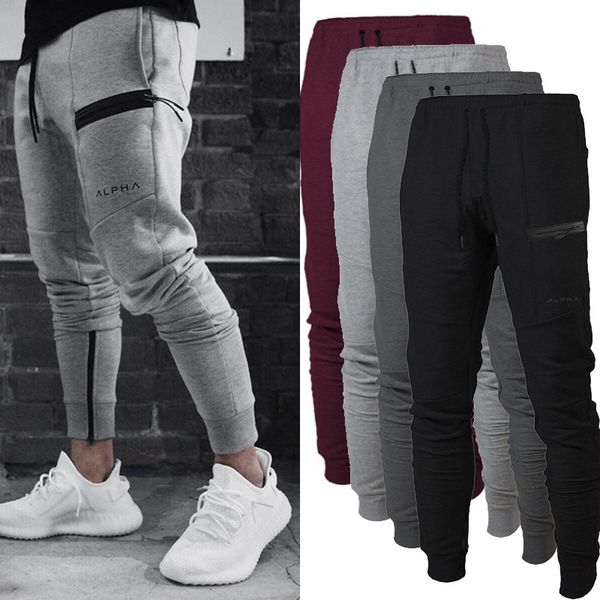 

pants fitness sport stretch cotton pant men's fitness jogging pants body engineers jogger outdoor slacks workout pant sweat pants gym, White;black