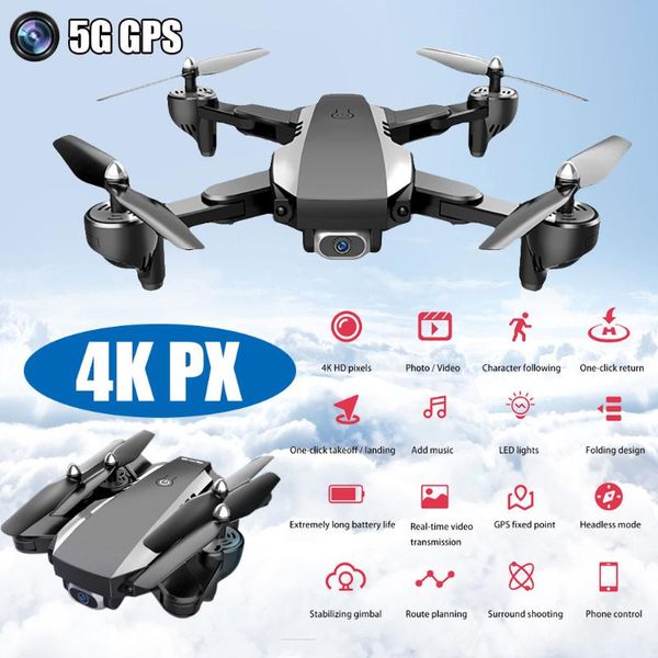 

j1 gps drone 4k hd drone with dual camera rc dron 2.4g wifi fpv video camera helicopter foldable rc quadcopter toys for kids