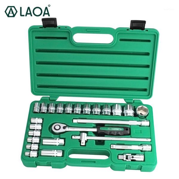 

laoa 52pcs car repair tool set socket wrench set ratchet wrench tools kit vehicle automobile maintenance box ship from poland1