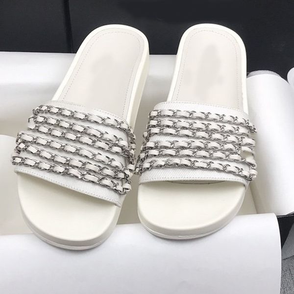 

2020 summer slippers leather from vintage flip flops women women's sandals lady gu1e, Black