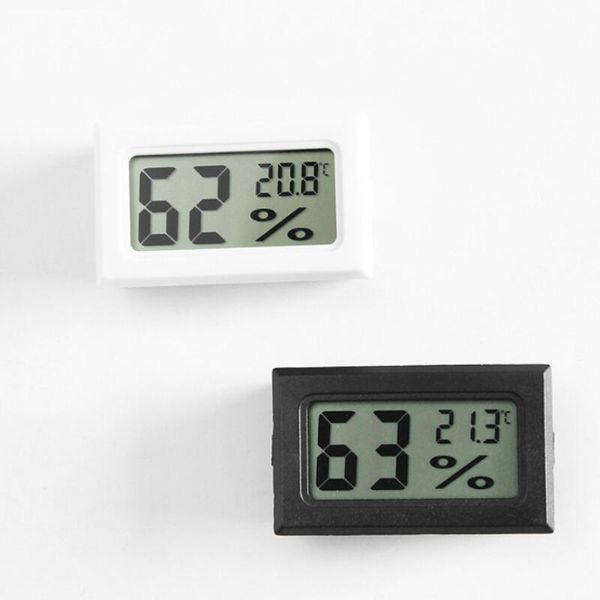 Neues schwarz/weißes FY-11 Mini-Digital-LCD-Umgebungsthermometer, Hygrometer, Luftfeuchtigkeits- und Temperaturmesser im Zimmerkühlschrank und Kühlfach ZZC3762