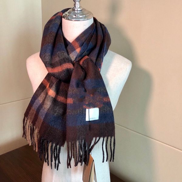 

2021 new luxury fashion design cashmere classic striped woven men and women scarf warm skin-friendly ing, Red;brown