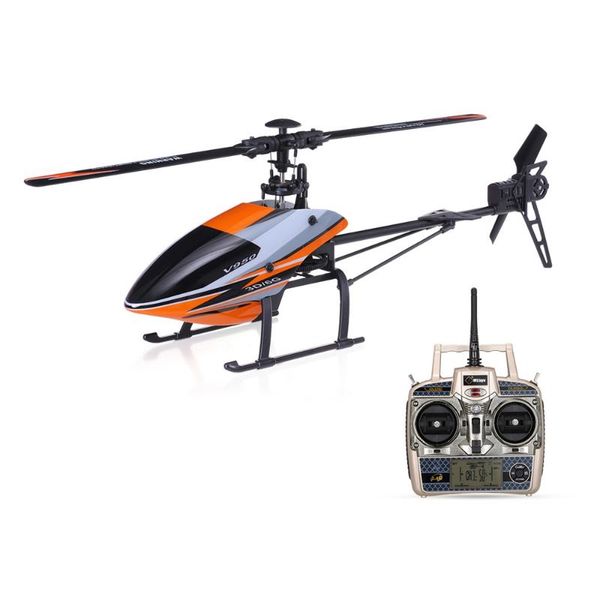 

drones original wltoys 2.4g 6ch 3d 6g system rc helicopter with brushless motor flybarless rtf toys stronger wind resistance drone mode
