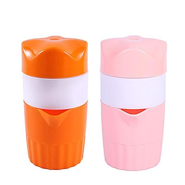 

portable manual citrus juicer for orange lemon fruit squeezer 300ml orange juice cup child outdoor potable juicer sqcmkm