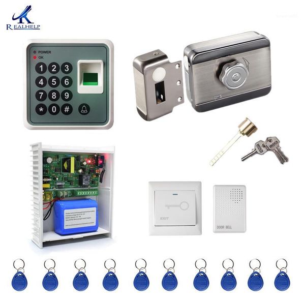 

back up battery access control system kit home office door lock electronic door release keypad biometric entry access1