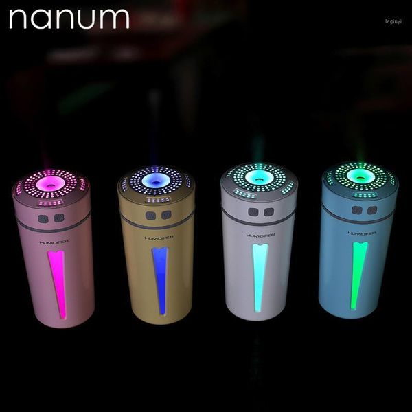 

air purifiers aroma essential oil diffuser mini ultrasonic happy cuphumidifier purifier led light usb car freshener mist maker1