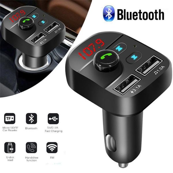 

wireless bluetooth handscar kit fm transmitter mp3 player dual usb charger fashion accessories practical new l1