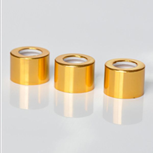 

18-410 glass dropper gold/sliver/black aluminum cap assembly with rubber bulb and glass pipette x10 18-410 glass bbyrep