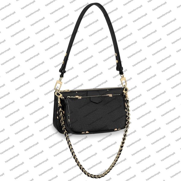 

m45777 accessoires purse bag women coverprinted canvas embossed cowhide-leather mini two pochettes cross-body wallet handbag shoulderbag