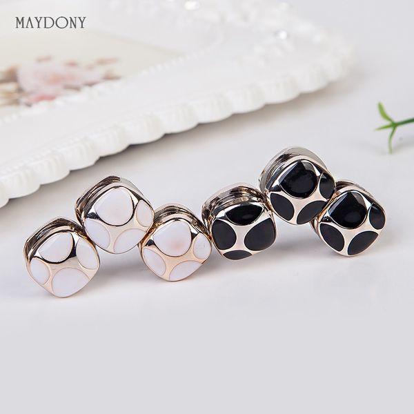 

xt105 fashion headwear scarf magnet brooch bow tie hijab clips, Golden;silver