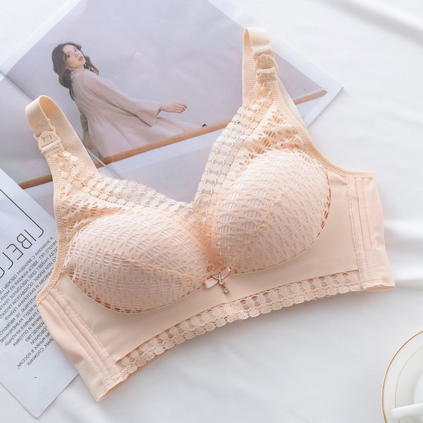 

new bra pregnant women's breast-feeding underwear, White