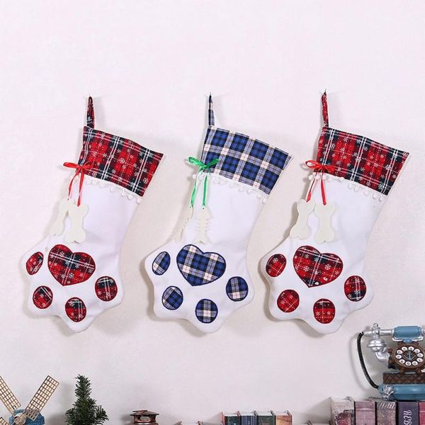 

christmas decorations household decoration stockings cute candy gift bag novelty red snowflake shape