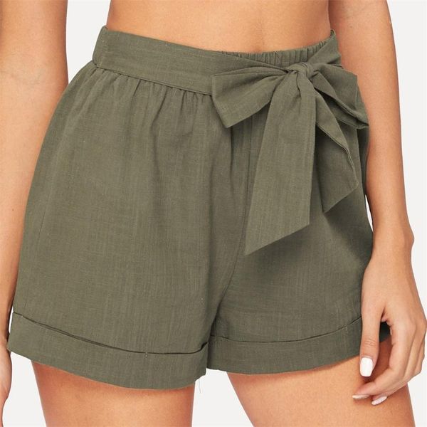 

summer lace and hem shorts outdoor women casual tie waisted shorts cotton loose pants feminino summer for women #7.41, White;black