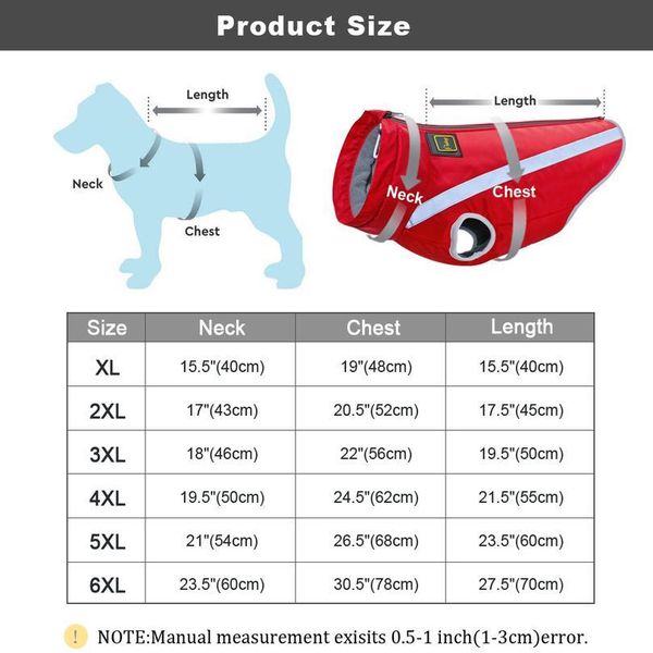 

large dog clothes waterproof winter pet big dog coat jacket dogs vest clothing for medium large dogs golden retriever bbybob