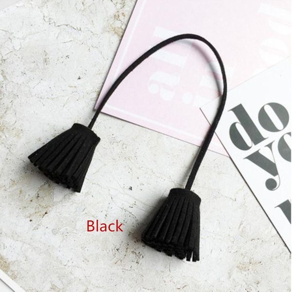 

4pc faux leather double tassel fringe trim rope bag key decoration pendant diy garment sewing accessories crafts small tassels h jllsbg
