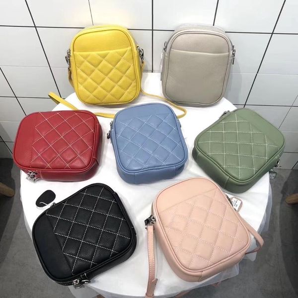 

shoulder bags 2021 the style mini cute size genuine cow leather women one bag crossbody bag15 cm 7color