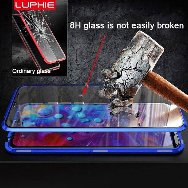 

magnetic case for xiaomi mi cc9 cc9e mi 9 9se dual side tempered glass 360 degree cover metal bumper shell for h jllkar