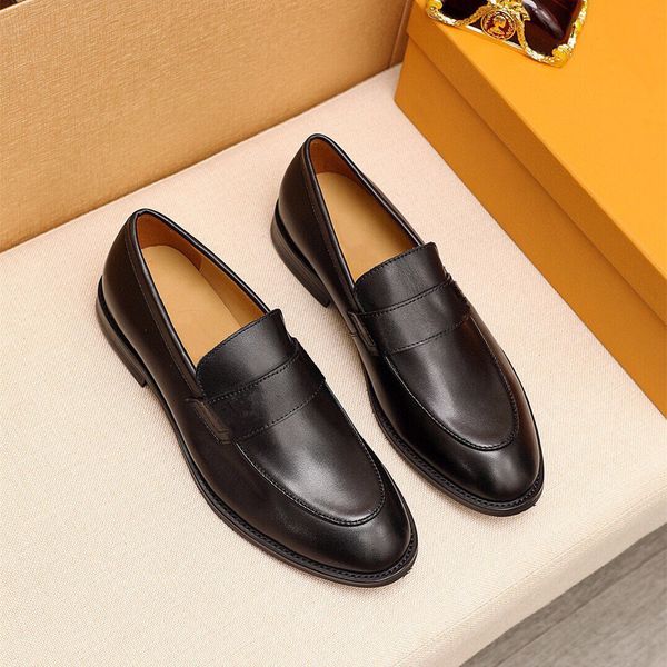 

men dress shoe leather luxury men shoes fashion designer men wedding shoes comfortable formal shoes drop ship, Black