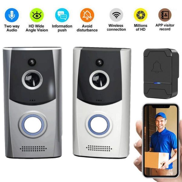 

smart ring video doorbell wireless wifi phone door visual camera security system1